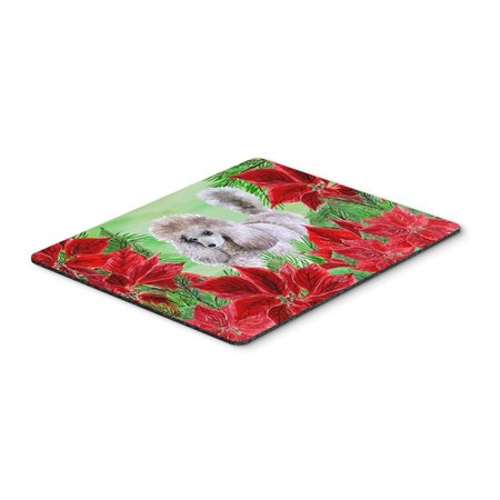 SKILLEDPOWER Poodle Poinsettas Mouse Pad; Hot Pad or Trivet SK234314